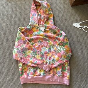 NATURAL LIFE Pink Floral Sweatshirt Hoodie